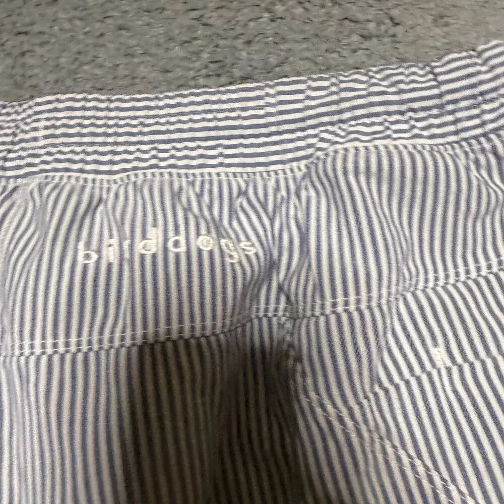 Birddogs Shorts Mens XXL Blue Striped Boom for Your Boomstick Classic Lined